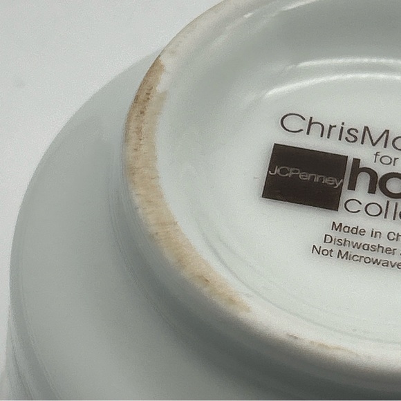 Chris Madden Montalira Gold JC Penney Home Porcelain Sugar Bowl w/ Lid 2.5”x4” - Picture 11 of 13